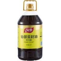 仙餐非轉(zhuǎn)基因食用油四川醇菜籽油5l菜油食用油商用批發(fā)菜子油