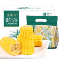 廠(chǎng)家直供德樂(lè)圓新水墨玉米段100g*18段真空甜粘玉米新鮮