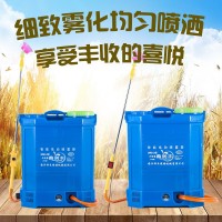 廠家批發(fā)20L八角款農(nóng)用背負(fù)式電動噴霧器鋰電池噴霧器打藥機